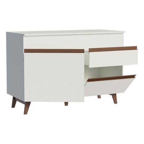 Gabinete Madesa 2 puertas 1 cajón blanco reims