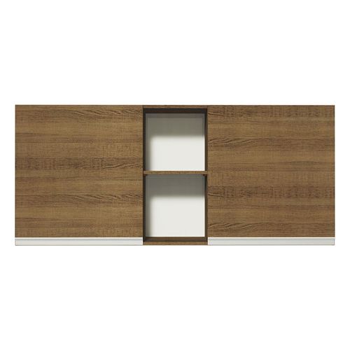 Gabinete superior Madesa 150cm 2 puertas y 2 nichos marron glamy
