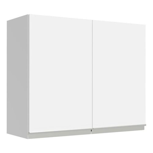 Gabinete superior Madesa 80cm 2 puertas 2 compartimentos blanco glamy