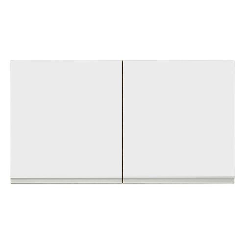 Gabinete superior Madesa 120cm 2 puertas marron blanco Glamy
