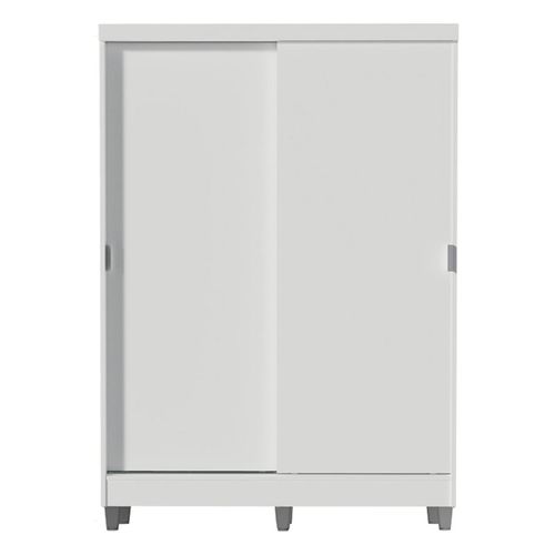 Closet Madesa 2 puertas corredizas con pies blanco luke