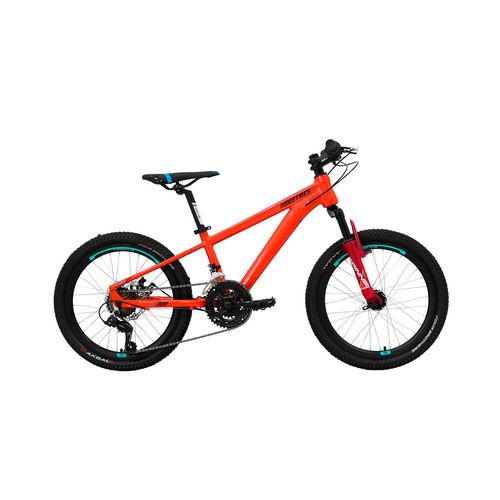 Bicicleta de montaña V Industries rodada 20 t11 naranja cyan 200 sl b1
