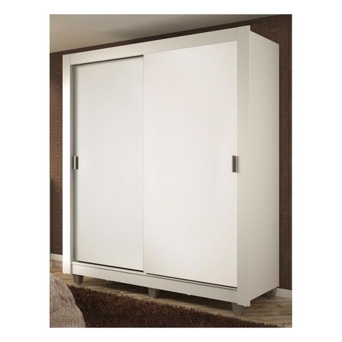 Closet Madesa 2 puertas 4 cajones con pies blanco dallas plus