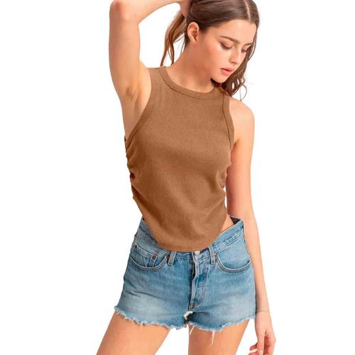 Blusa Hyfve café para dama HF25A126