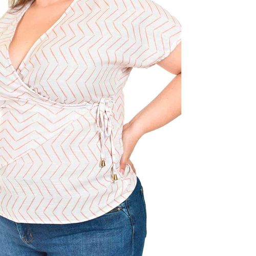 Blusa Roman Fashion beige para dama 1890