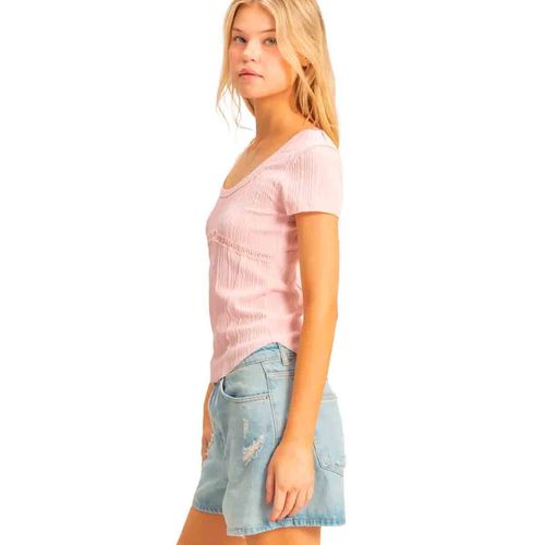 Blusa Hyfve rosa para dama HF25A617