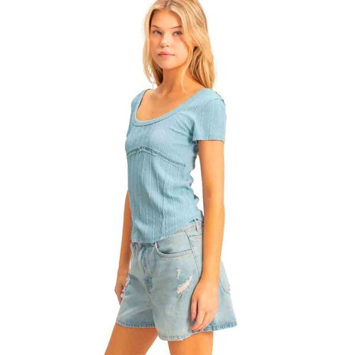 Blusa Hyfve azul para dama HF25A617
