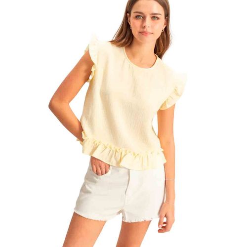 Blusa Hyfve beige para dama HF25A845