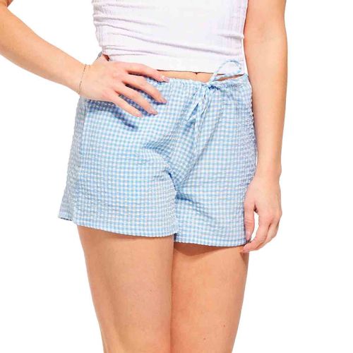 Short Double Zero azul para dama DZ25A957