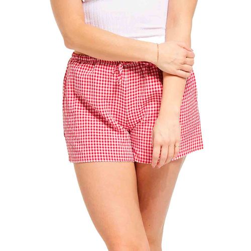 Short Double Zero rojo para dama DZ25A957