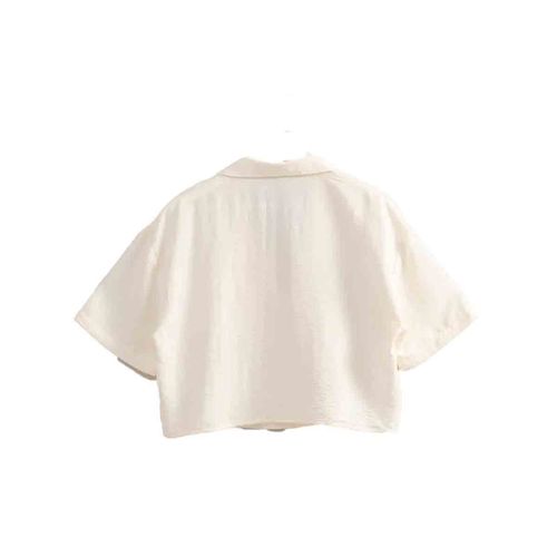 Blusa camisera Hyfve beige para dama HF25C546