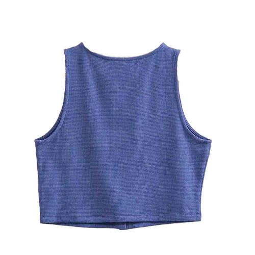 Chaleco Double Zero azul para dama DZ25C154