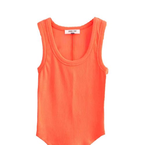 Blusa Double Zero naranja para dama DZ25C448