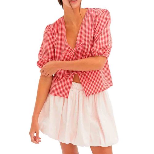 Falda Hyfve rosa para dama DZ25A799