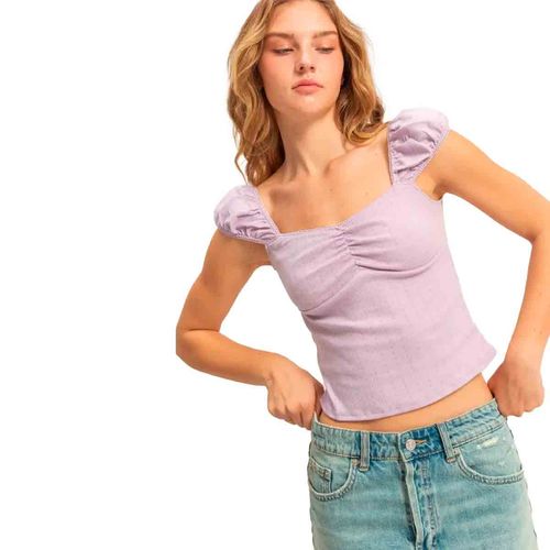Blusa Hyfve lila para dama DZ25A926
