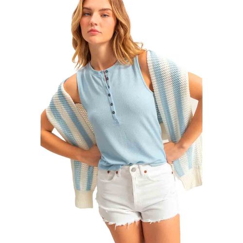 Blusa Hyfve azul para dama DZ25A962