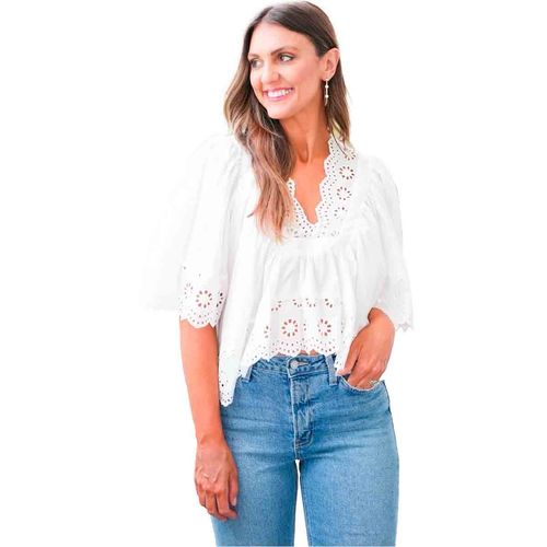 Blusa Hyfve blanco para dama HF25A140