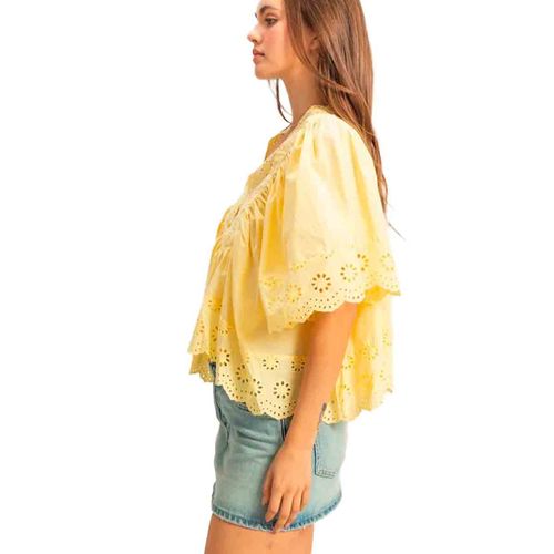 Blusa Hyfve amarillo para dama HF25A140