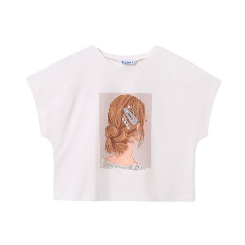 Blusa Mayoral beige para jovencita 6021