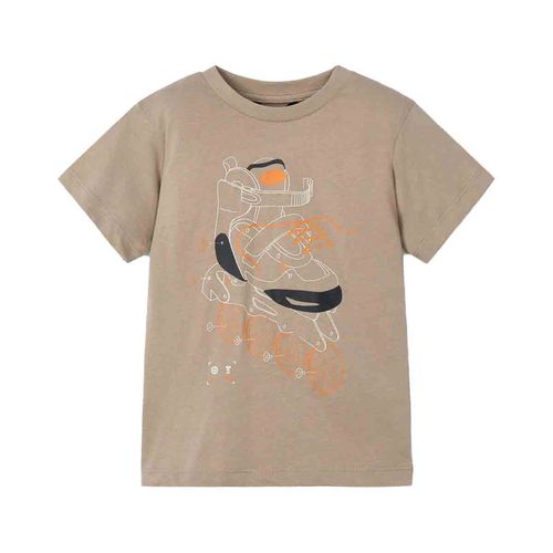 Playera Mayoral café para niño 3037