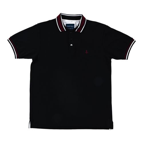 Playera tipo polo Cabo Rojo negro para caballero CR-35A