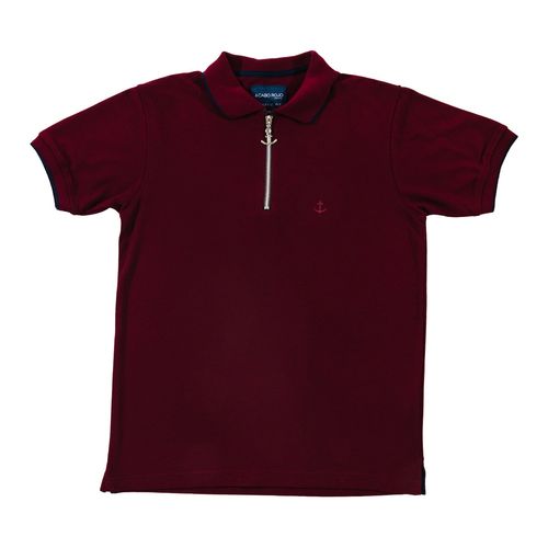 Playera tipo polo Cabo Rojo tinto para caballero CRC-44