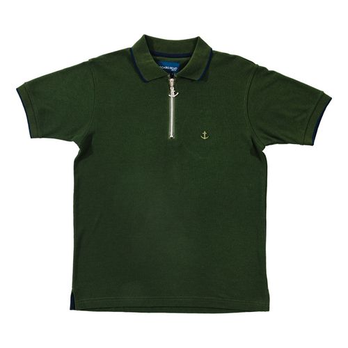 Playera tipo polo Cabo Rojo verde para caballero CRC-45