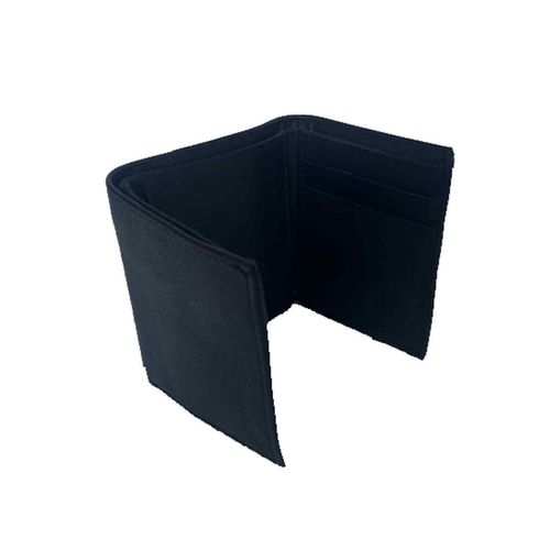 Cartera trifold Lurueña para caballero negro 308