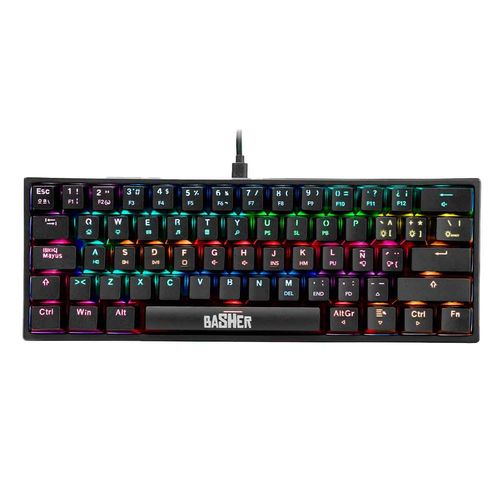 Teclado gamer Mitzu negro bash-1002