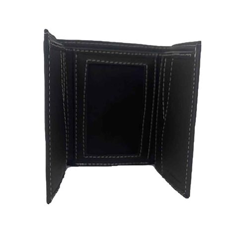 Cartera trifold Lurueña para caballero negro 423