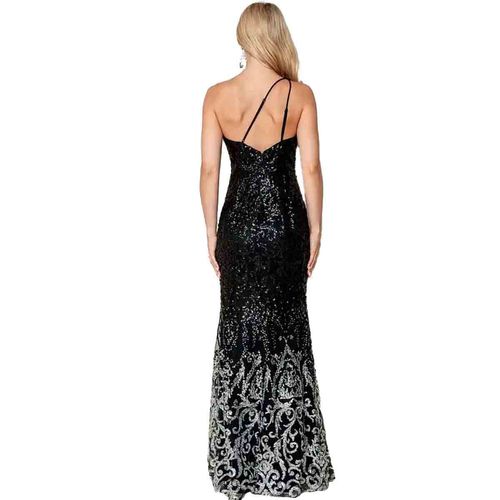 Vestido Maniju negro para dama MF22015