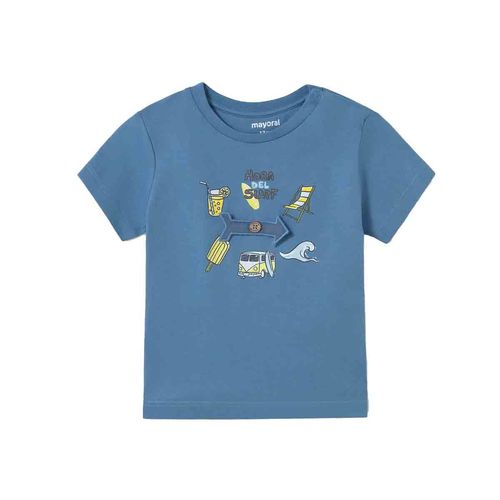 Playera Mayoral azul para bebé 1064