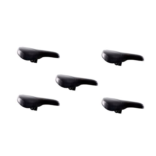 Paquete de 5 asientos para bicicleta Veloci negro juvenil acojinado