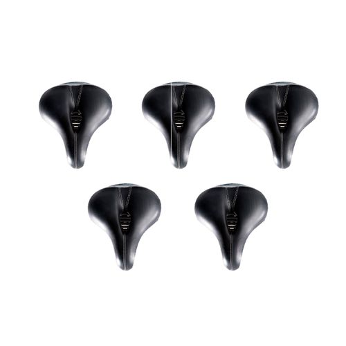 Paquete de 5 asientos para bicicleta Veloci negro con remaches crusier confortable