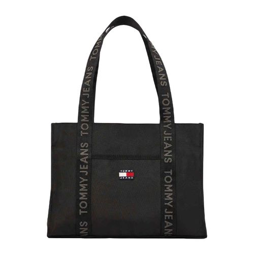 Bolso tote bag Tommy Hilfiger para dama negro aw0aw16960-bds