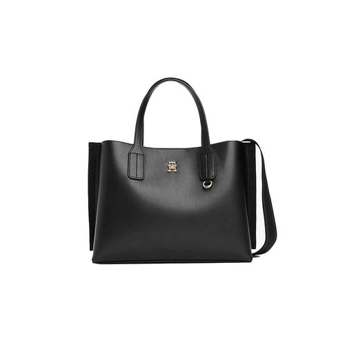 Bolso tote bag Tommy Hilfiger para dama negro aw0aw17192-bds