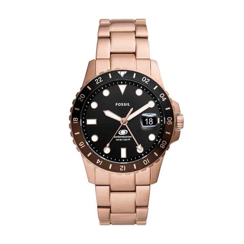 Reloj Fossil para caballero oro rosa FS6027