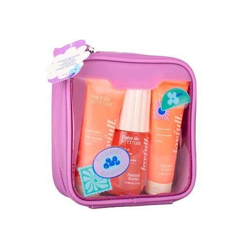 Set cosmetiquera morada joyfull Natural Scents attitude331120