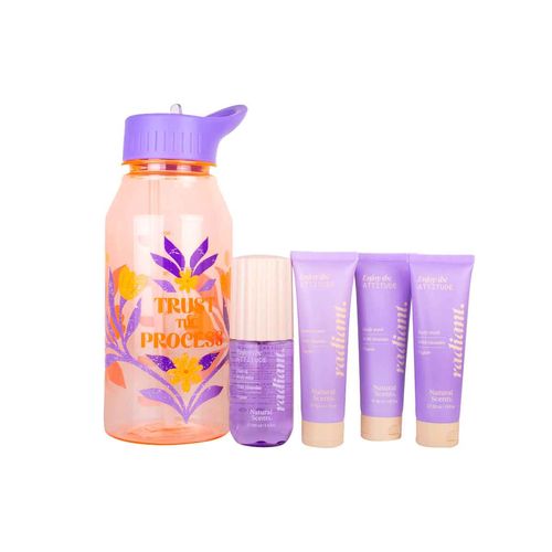 Set bote litro naranja radiant Natural Scents attitude331122