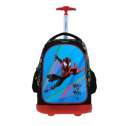 Mochila con ruedas Chenson spiderman para niño multicolor mm70322-3