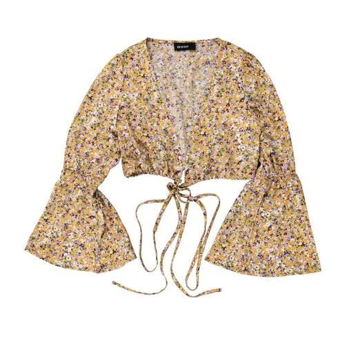 Blusa Now Or Never café para jovencita JJ3095B