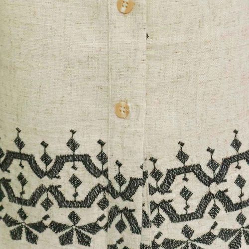 Blusa camisera Lo'Fassi beige para dama 1557