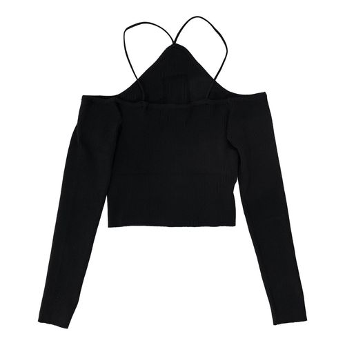 Blusa Now Or Never negro para jovencita JJ3004A
