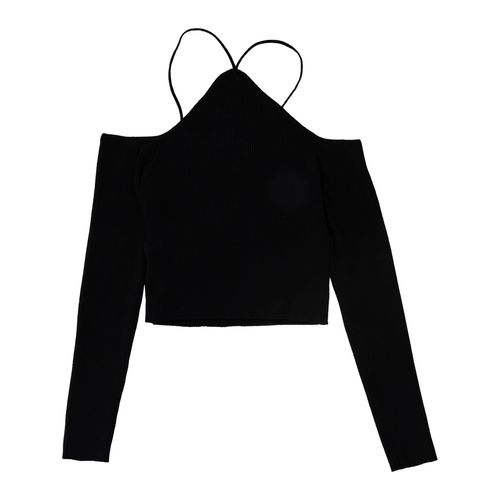 Blusa Now Or Never negro para jovencita JJ3004A