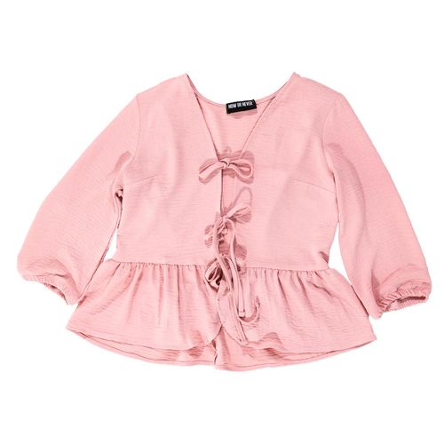 Blusa Now Or Never rosa para jovencita 15102