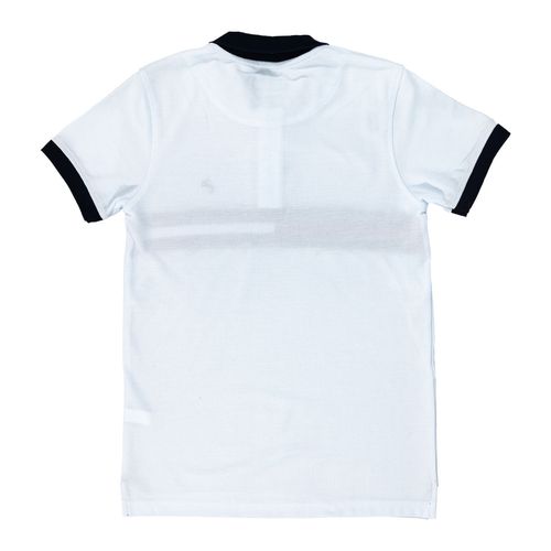 Playera tipo polo Now Or Never blanco para joven NNA-01