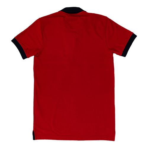 Playera tipo polo Now Or Never rojo para joven NNA-02