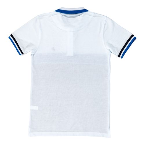 Playera tipo polo Now Or Never blanco para joven NNA-03