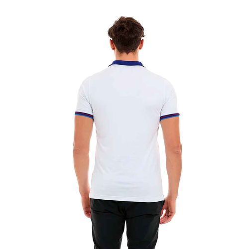 Playera tipo polo Porto Blanco blanco para caballero PLE-2341