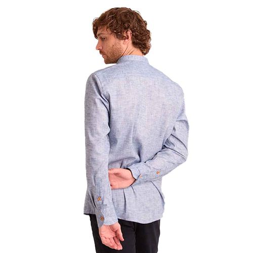 Camisa Porto Blanco azul para caballero C-2516